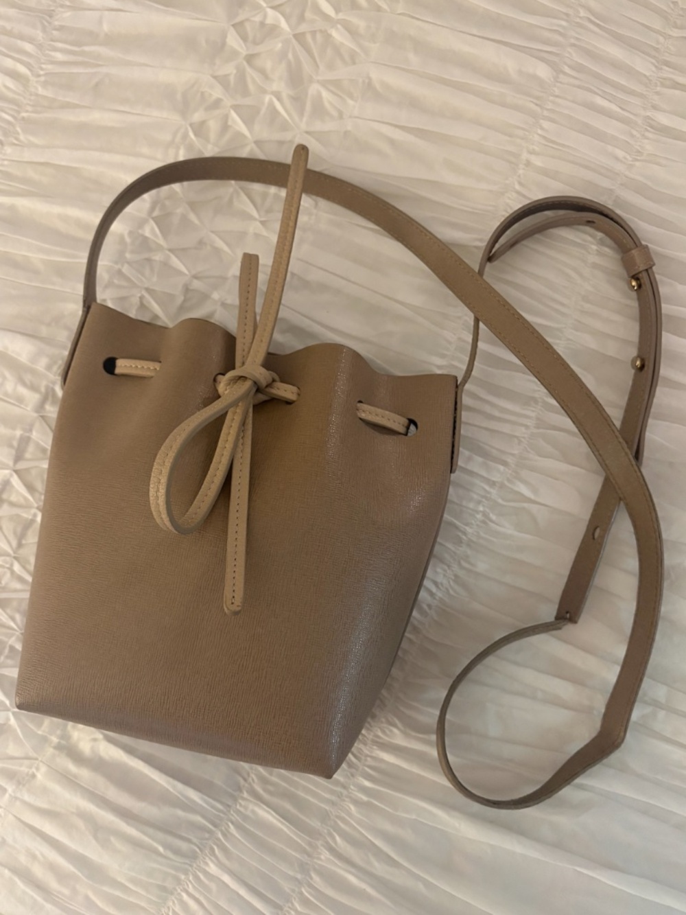 Mansur Gavriel mini bucket bag (strap damaged)